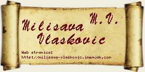 Milisava Vlašković vizit kartica